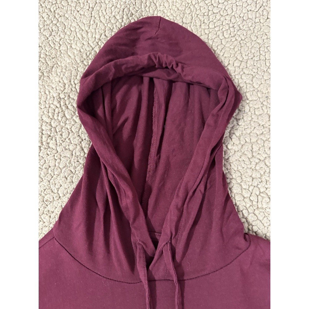 Polo Ralph Lauren Shirt Men Medium Maroon Blue Tee Hoodie Pullover Lightweight - Picture 2 of 11